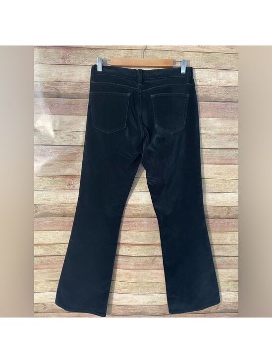 GAP Pants - Gap Stretch Women's Flare High Rise Black Velvet Pants Casual Size: 6